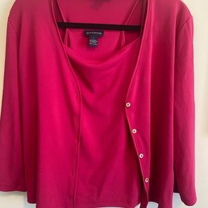 💖 Classic Barbie Pink Cardigan & Tank Top Set 💖